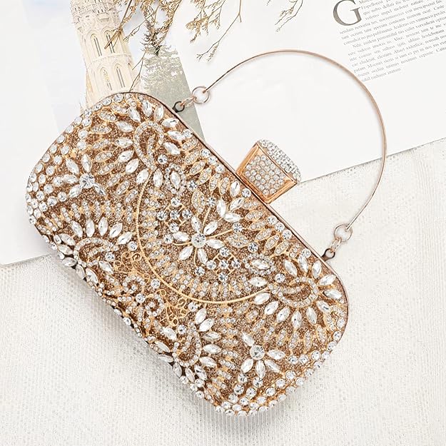 Luxurious Flower Clutch Bag