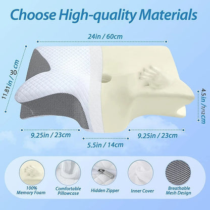 SnoozyNight™  Contour Relief Pillow