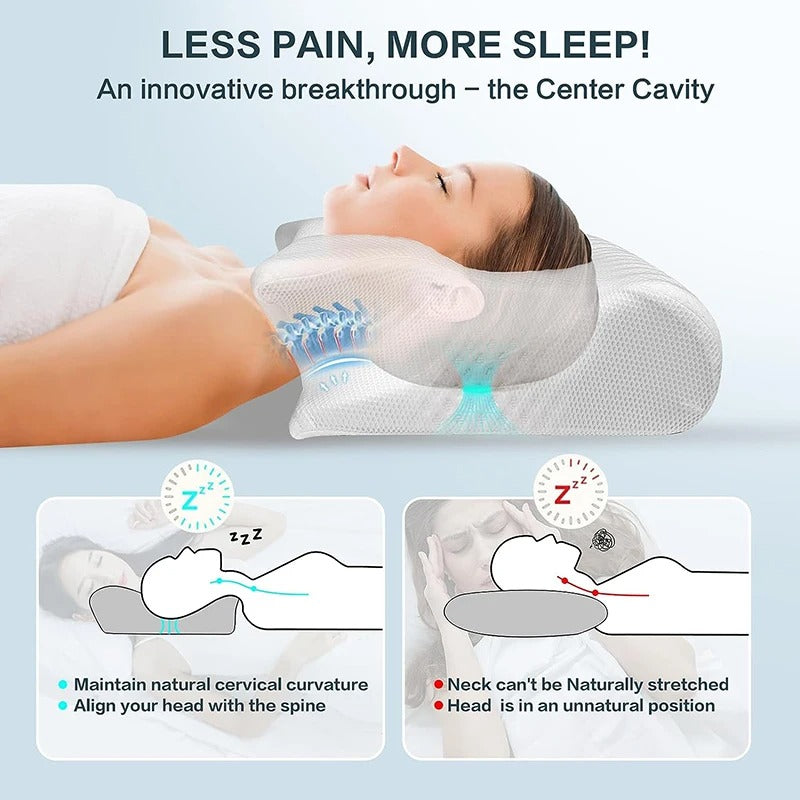 SnoozyNight™  Contour Relief Pillow