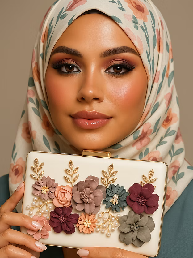 Juliet Flower Clutch Bag