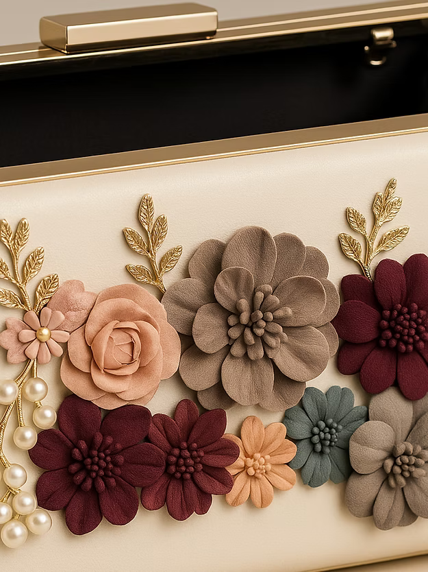 Juliet Flower Clutch Bag